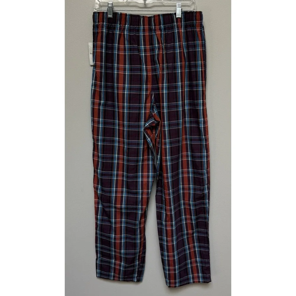 NWT Tommy Bahama Men's Drawstring Lounge Sleep Pants 100% Cotton PLAID Design
